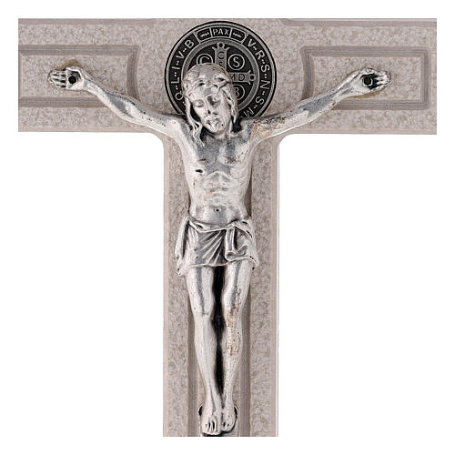 Medjugorje cross wit St. Benedict's medal 18 cm 2