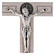 Croce Medjugorje medaglia San Benedetto 18 cm s2