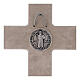 Croce Medjugorje medaglia San Benedetto 18 cm s4