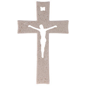Croce Medjugorje marmo con gancio 26 cm