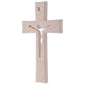 Croce Medjugorje marmo con gancio 26 cm