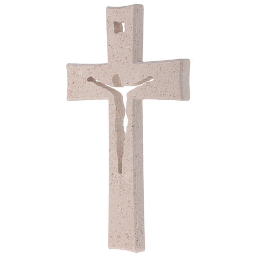 Croce Medjugorje marmo con gancio 26 cm 2