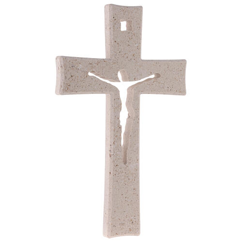 Croce Medjugorje marmo con gancio 26 cm 3