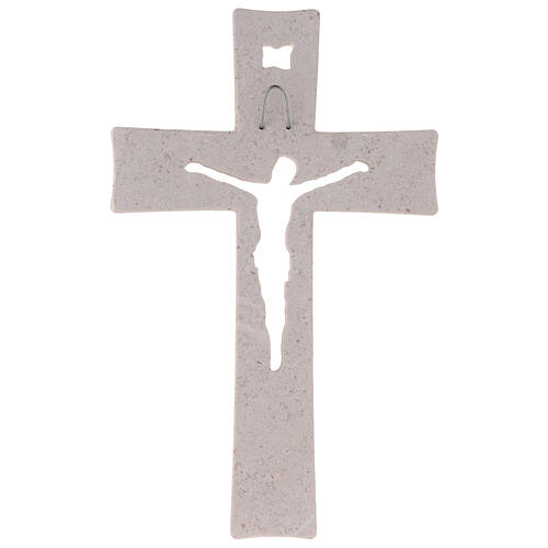 Croce Medjugorje marmo con gancio 26 cm 4