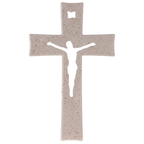 Marble Medjugorje cross with hook 26 cm 1