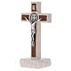 Croce Medjugorje medaglia San Benedetto marmo 16 cm s3