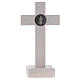 Croce Medjugorje medaglia San Benedetto marmo 16 cm s6