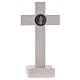 Medjugorje cross, Saint Benedict medal, marble 16 cm s6