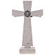 Standing Medjugorje crucifix with Saint Benedict's medal, marble, 24 cm s8