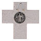 Croix Medjugorje médaille St Benoît avec crochet 18 cm s4