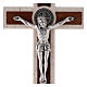 Croce Medjugorje medaglia San Benedetto con gancio 18 cm s2