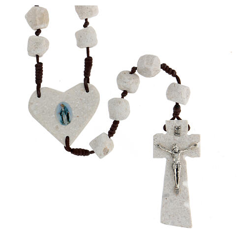 Wall rosary Our Lady of Medjugorje 1.5 cm beads 1