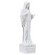 Our Lady of Medjugorje, white marble dust statue of 18 cm s3