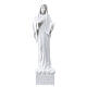 Madonna di Medjugorje polvere di marmo bianca 18 cm s1