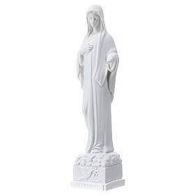 Our Lady of Medjugorje statue with dove, 18 cm, marble dust