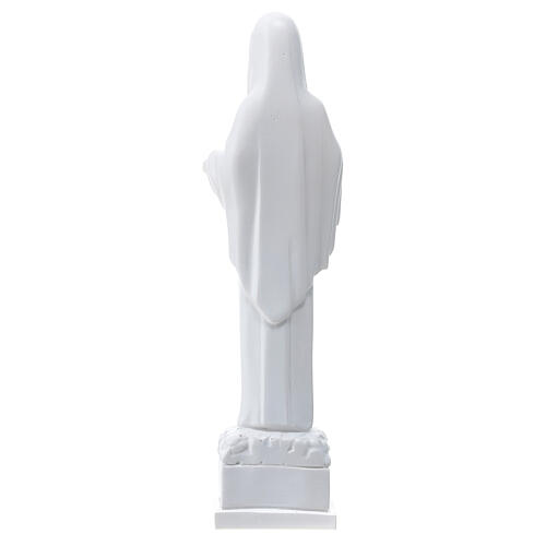 Our Lady of Medjugorje statue with dove, 18 cm, marble dust 4