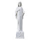 Our Lady of Medjugorje statue with dove, 18 cm, marble dust s1