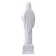 Our Lady of Medjugorje statue with dove, 18 cm, marble dust s4