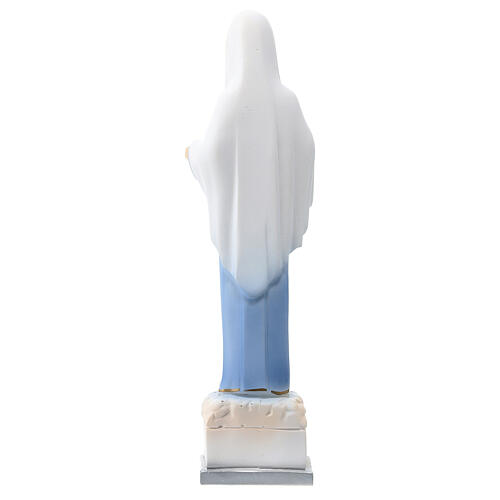 Estatua Virgen de Medjugorje polvo de mármol 18 cm 4