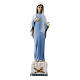 Estatua Virgen de Medjugorje polvo de mármol 18 cm s1