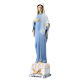 Estatua Virgen de Medjugorje polvo de mármol 18 cm s2