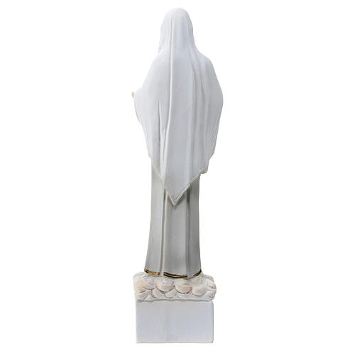 Our Lady of Medjugorje, hand-painted marble dust statue, 18 cm 4