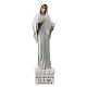 Our Lady of Medjugorje statue 18 cm in marble dust gold tone s1