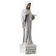Our Lady of Medjugorje statue 18 cm in marble dust gold tone s3
