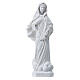 Estatua Virgen de Medjugorje 20 cm polvo de mármol blanco s1