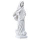 Estatua Virgen de Medjugorje 20 cm polvo de mármol blanco s4