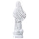Estatua Virgen de Medjugorje 20 cm polvo de mármol blanco s5