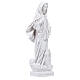 Statue of Our Lady of Medjugorje with Saint James church, 20 cm, white marble dust s3