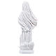 Statue of Our Lady of Medjugorje with Saint James church, 20 cm, white marble dust s4