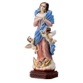 Mary, Untier of Knots, marble dust statue, 15 cm