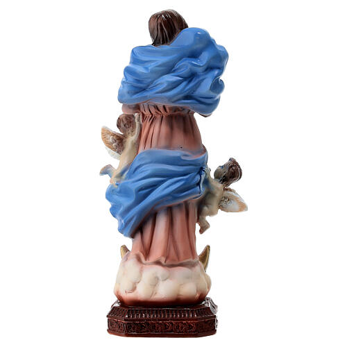 Mary, Untier of Knots, marble dust statue, 15 cm 4