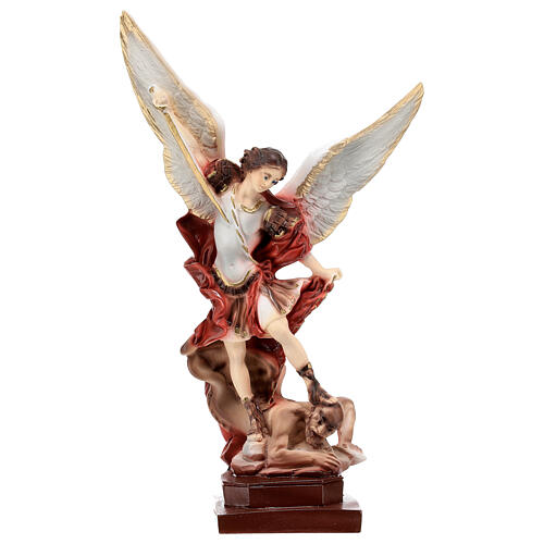 Saint Michel Archange poudre marbre 20 cm Medjugorje 1