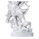 Estatua San Miguel Arcángel polvo mármol blanco 30 cm s5