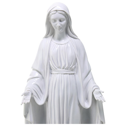 Statue 40 cm Vierge Miraculeuse poudre marbre EXTÉRIEUR 2
