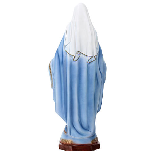 Nossa Senhora das Graças 44 cm roupa azul pó mármore EXTERIOR 5