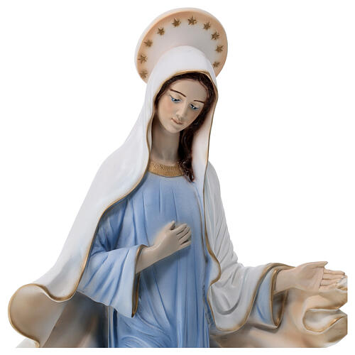 Virgen de Medjugorje 60 cm polvo mármol exterior 2