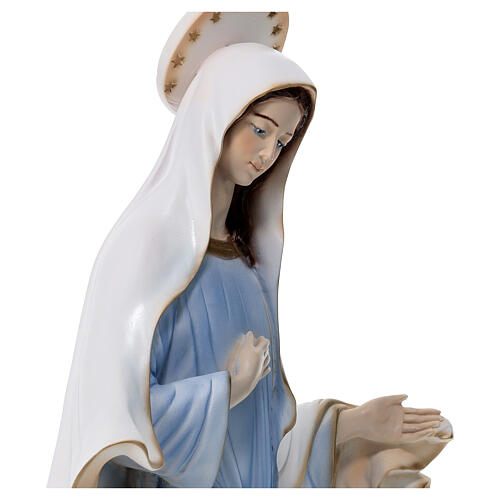 Virgen de Medjugorje 60 cm polvo mármol exterior 4