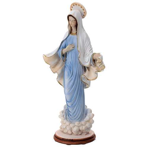 Virgen de Medjugorje 60 cm polvo mármol exterior 5