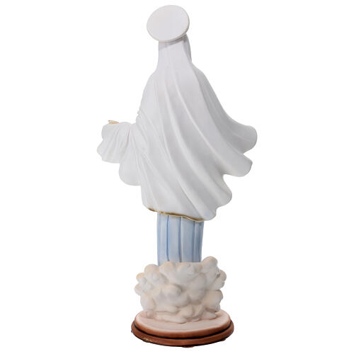 Virgen de Medjugorje 60 cm polvo mármol exterior 7