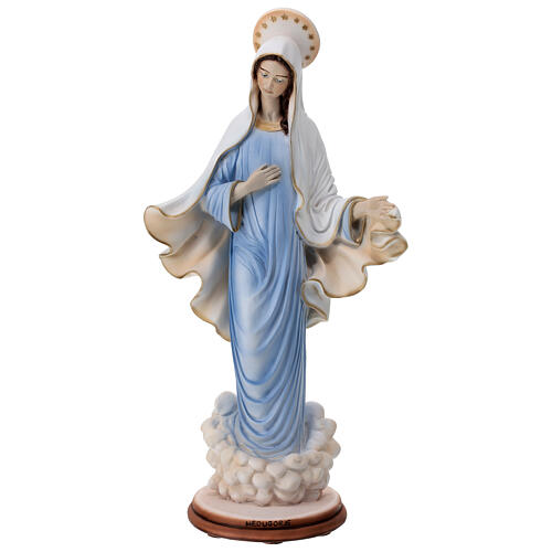 Our Lady of Medjugorje statue 60 cm in marble dust outdoor 1