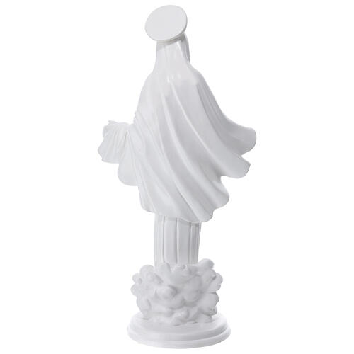 Virgen Medjugorje polvo mármol blanco 60 cm 8