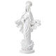 Virgen Medjugorje polvo mármol blanco 60 cm s1