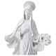 Virgen Medjugorje polvo mármol blanco 60 cm s2