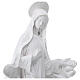 Virgen Medjugorje polvo mármol blanco 60 cm s4