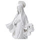 Madonna Medjugorje polvere marmo bianco 60 cm s6