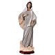 Statue Our Lady of Medjugorje, grey dress, 120 cm, marble dust, for OUTDOOR s1